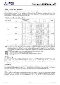 AS4C64M16D3-12BANTR Datasheet Page 15