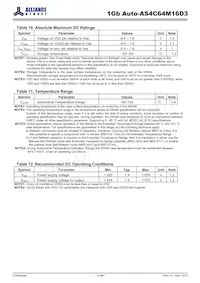 AS4C64M16D3-12BANTR Datasheet Page 21