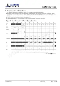AS4C64M16D3-12BINTR Datasheet Pagina 11