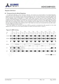 AS4C64M16D3-12BINTR Datasheet Page 12