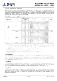 AS4C64M16D3A-12BINTR Datasheet Page 15