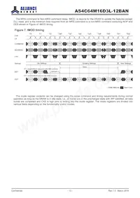 AS4C64M16D3L-12BAN Datasheet Page 13