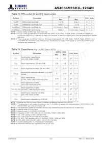AS4C64M16D3L-12BAN數據表 頁面 23