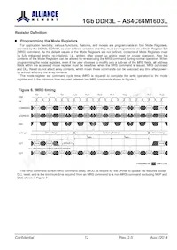 AS4C64M16D3L-12BINTR Datasheet Page 12