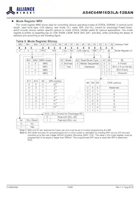 AS4C64M16D3LA-12BAN Datasheet Page 14