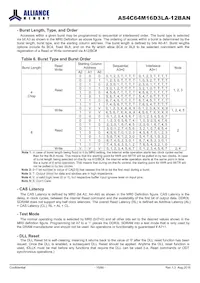 AS4C64M16D3LA-12BAN Datasheet Page 15