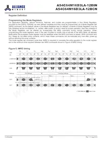 AS4C64M16D3LA-12BINTR Datasheet Page 12