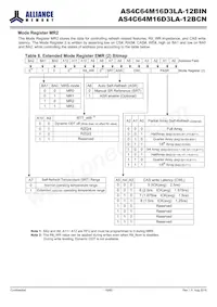 AS4C64M16D3LA-12BINTR Datasheet Page 18
