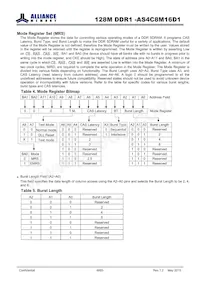 AS4C8M16D1-5TIN Datasheet Pagina 8