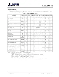 AS4C8M16S-6BINTR Datasheet Page 6