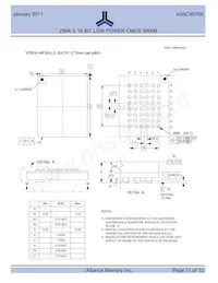 AS6C4016A-55BIN Datasheet Page 11