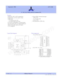 AS7C256B-15JIN Datasheet Cover