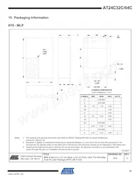 AT24C64CY6-YH-T Datasheet Page 21