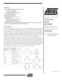 AT93C46Y6-10YH-1.8 Datenblatt Cover