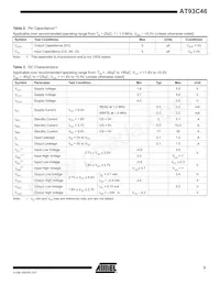 AT93C46Y6-10YH-1.8 Datenblatt Seite 3