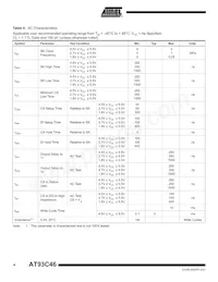 AT93C46Y6-10YH-1.8 Datenblatt Seite 4