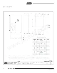 AT93C46Y6-10YH-1.8 데이터 시트 페이지 16