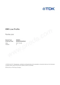 B65805P0000R041 Datasheet Cover