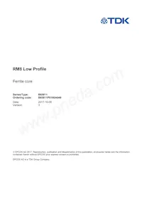 B65811P0160A049 Datasheet Cover