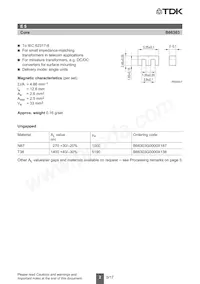 B66303G0000X138 Datasheet Pagina 2