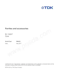 B66434G0000X197 Datasheet Cover