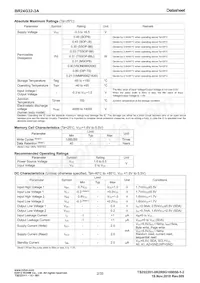 BR24G32-3A Datasheet Page 2