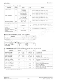 BR24G64-3 Datasheet Page 2