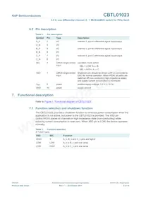 CBTL01023GM Datasheet Page 3