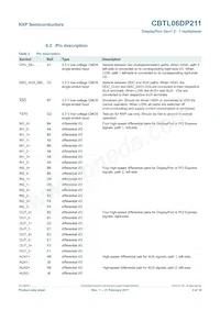 CBTL06DP211EE Datasheet Page 5