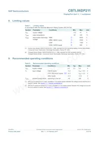 CBTL06DP211EE Datasheet Page 8