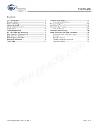 CY7C1041D-10ZSXIT Datasheet Page 2