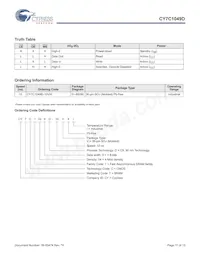 CY7C1049D-10VXIT Datasheet Page 11