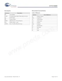 CY7C1049D-10VXIT Datasheet Page 13