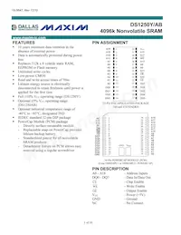 DS1250YP-100+ Datasheet Cover