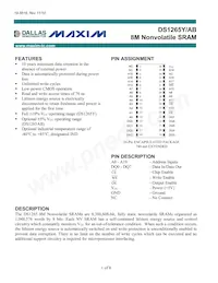 DS1265AB-70+ Datasheet Cover