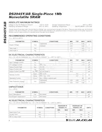 DS2045Y-70# Datasheet Page 2