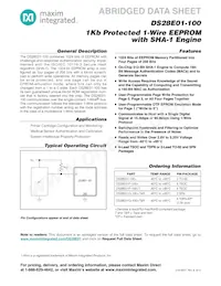 DS28E01G-100+T&R Datenblatt Cover