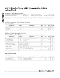 DS3050W-100# Datasheet Pagina 2