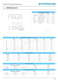 EFD10/5/3-3C95-A63-S Datasheet Cover