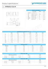 EFD25/13/9-3C95-A250 Datasheet Cover