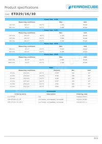 ETD29/16/10-3C95-G500 Datasheet Page 2