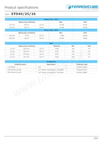 ETD49/25/16-3C97-G500 Datasheet Page 2