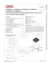FODM3052R2V_NF098 Datasheet Cover