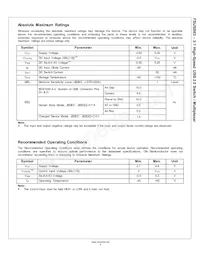 FSUSB63UMX Datasheet Page 4