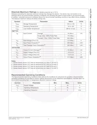 HCPL3700WV Datasheet Page 3