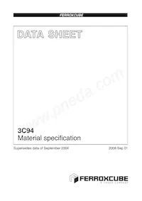 I100/25/25-3C94 Datasheet Cover