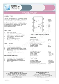 ICPL2531 Datasheet Cover