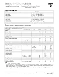 ILD621GB-X007 Datasheet Page 2