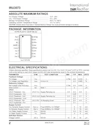 IRU3073CQTR Datasheet Page 2