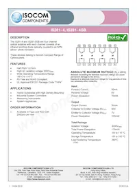 IS281-4 Datasheet Cover